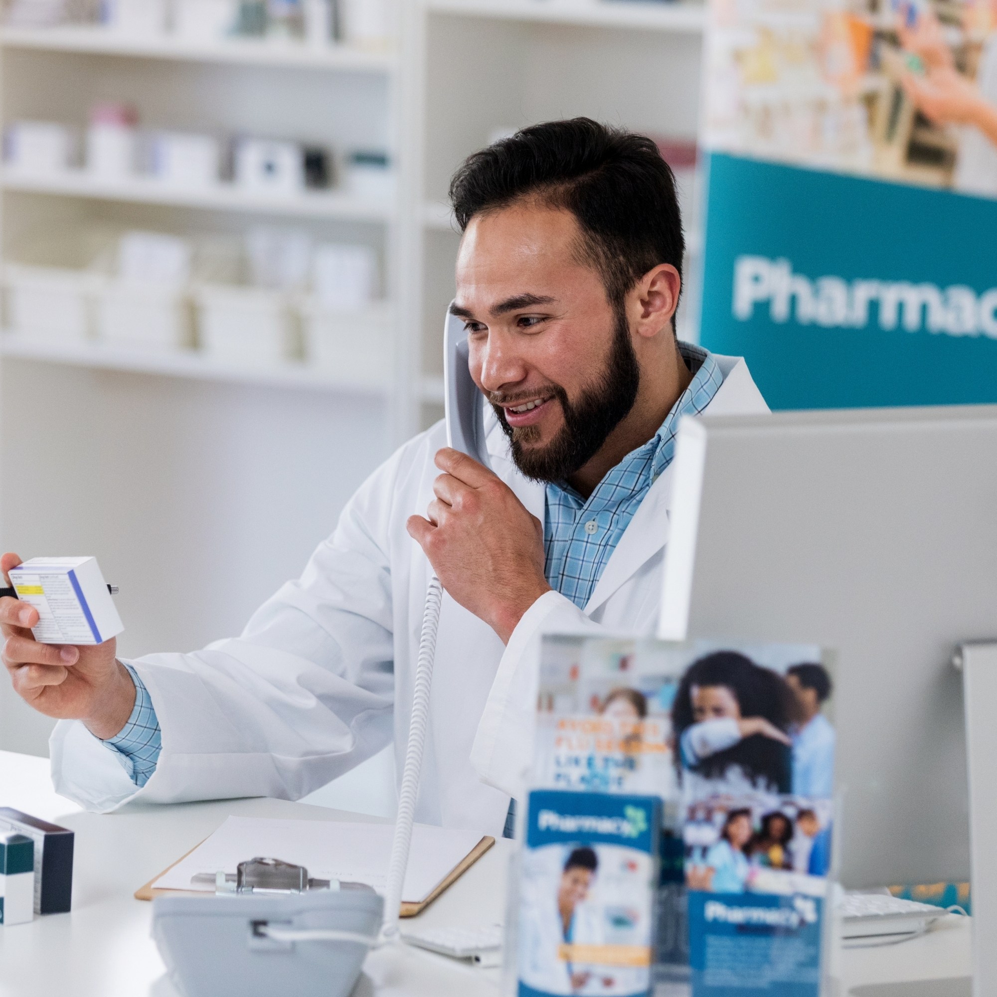 Pharmacist providing consultation services